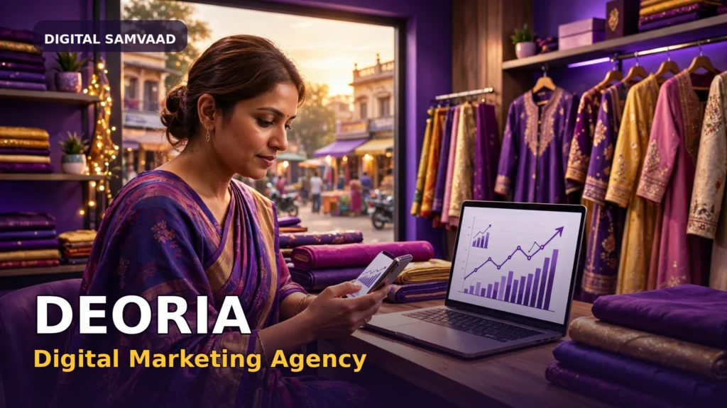 Best digital marketing agency in Deoria – Digital Samvaad team helping local businesses grow online
