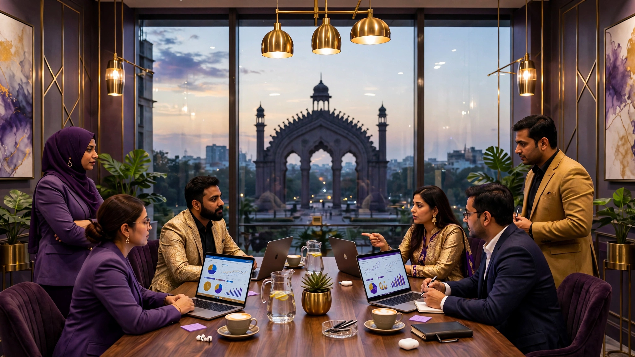 Marketing strategy meeting for Lucknow businesses